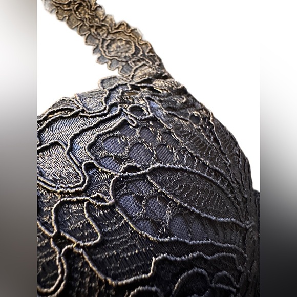 NWT ROMANTIC CORDED LACE PADDED DEMI BRA - Picture 5 of 9